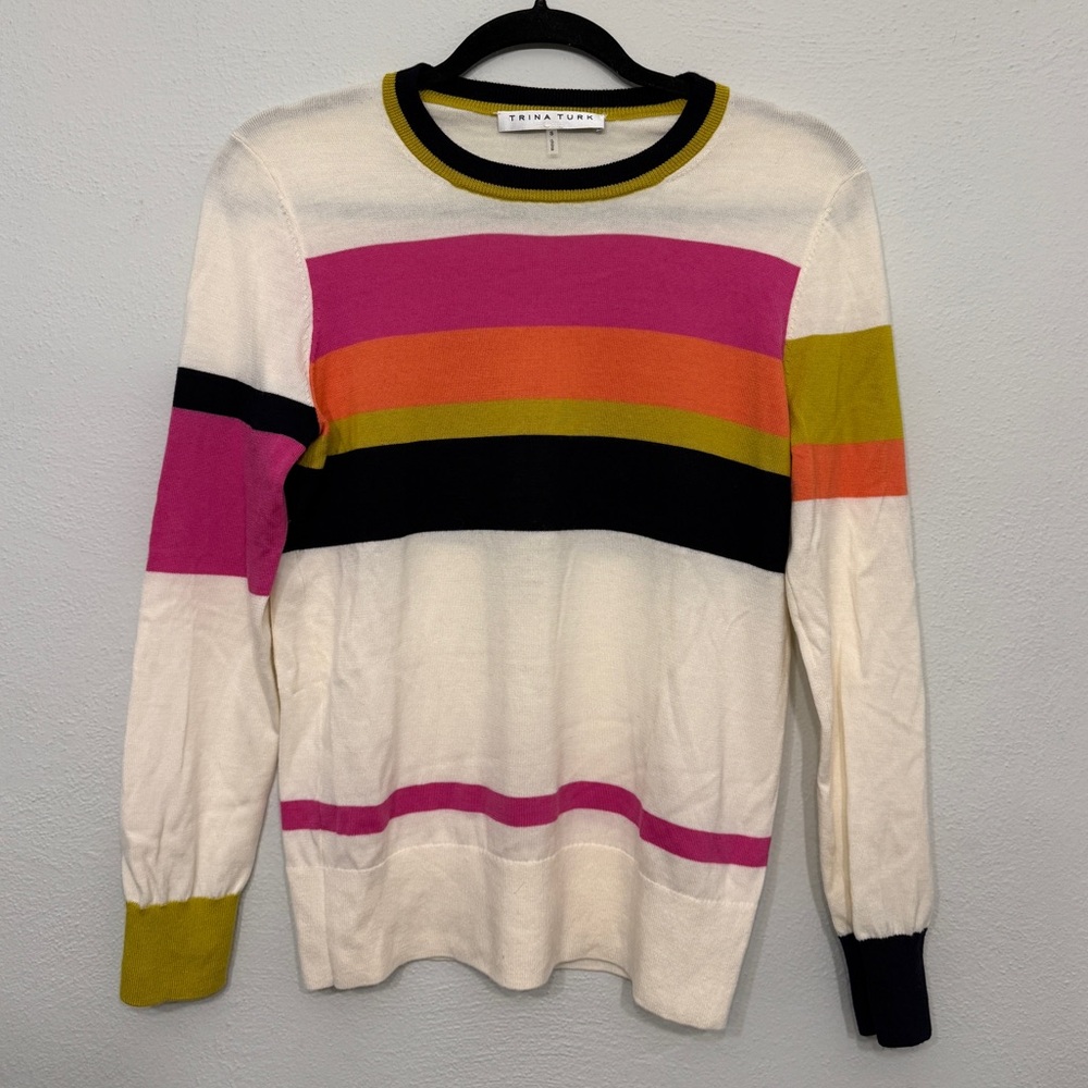 Trina Turk Colorful Striped Sweater